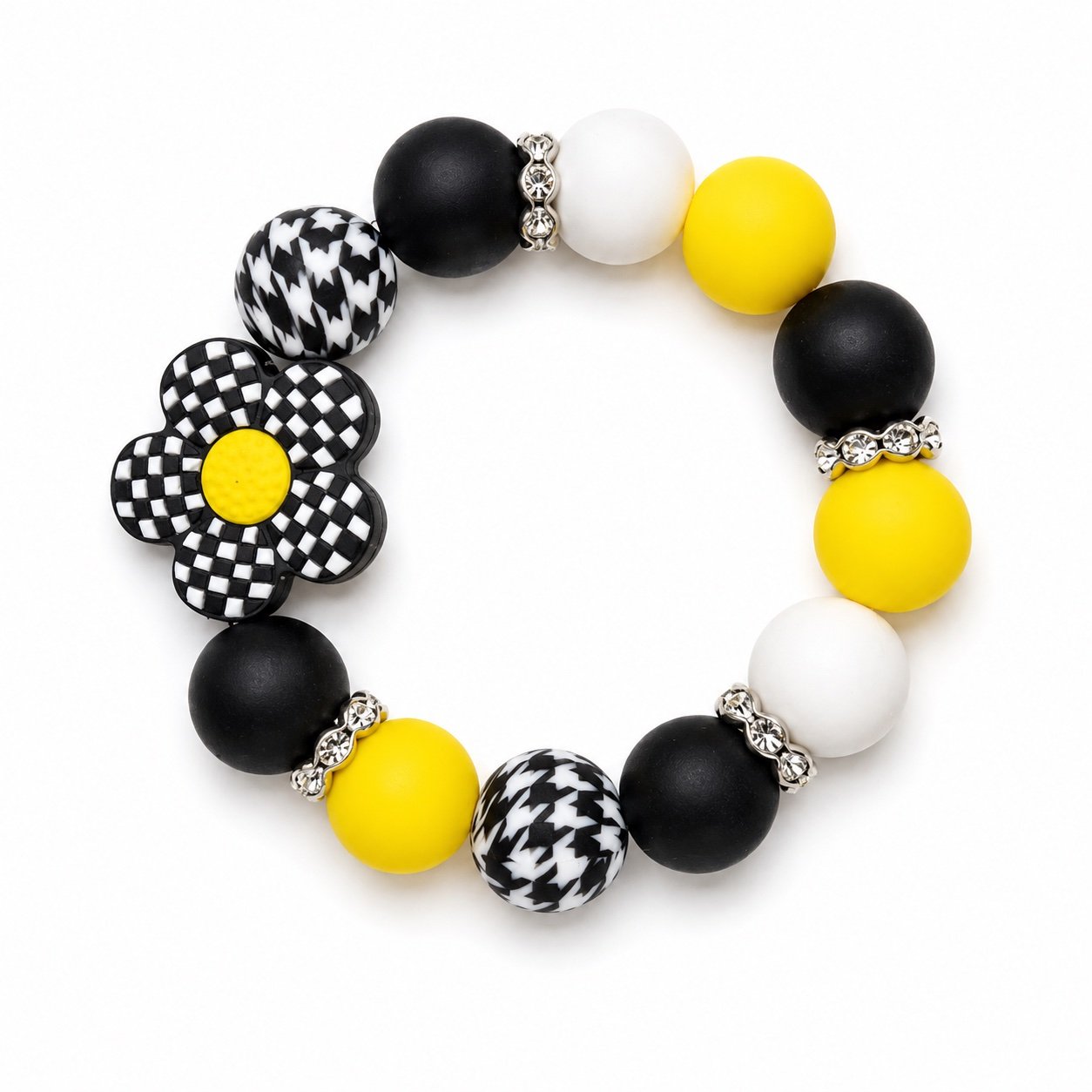 Houndstooth Daisy charmlet