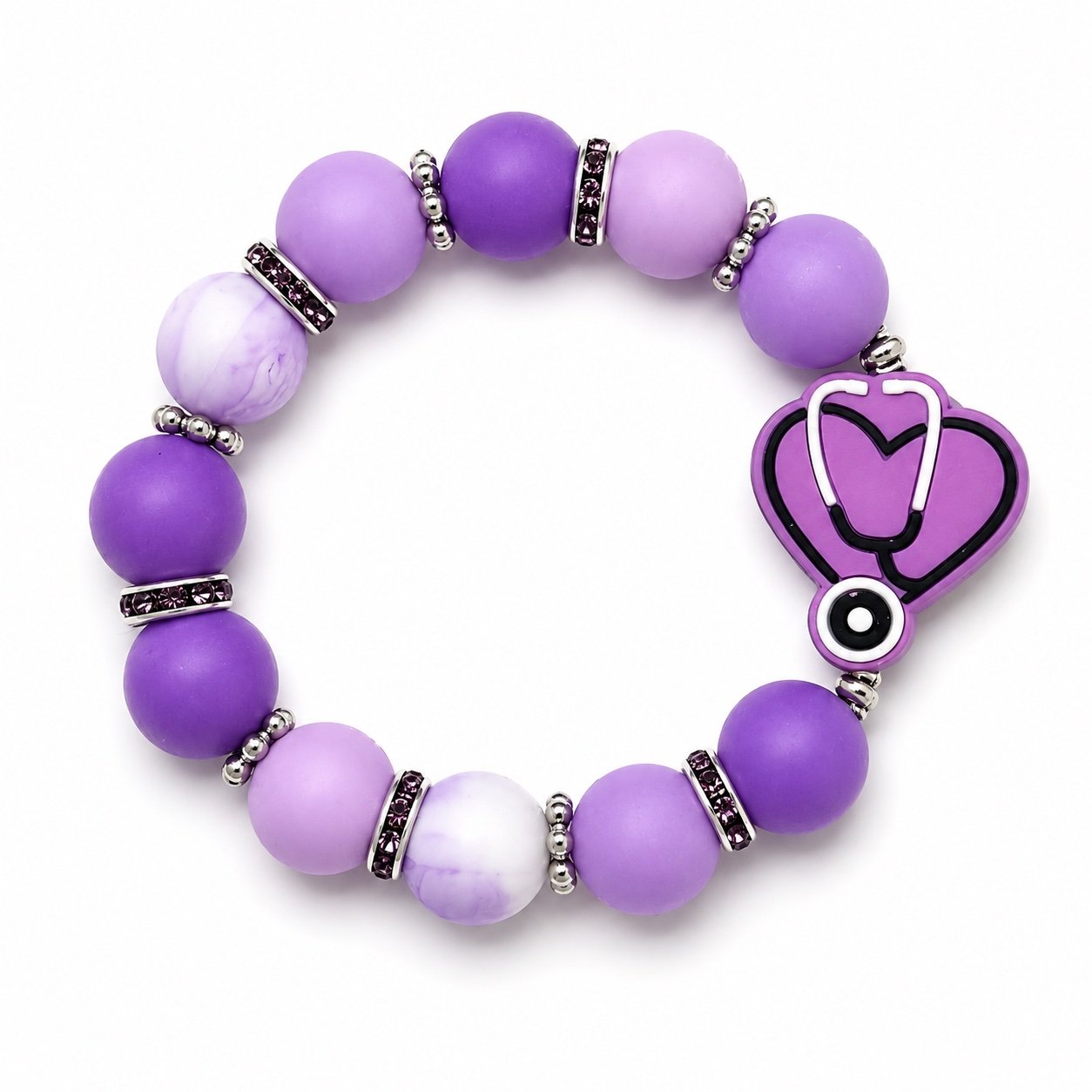Stethoscope — Lavender charmlet