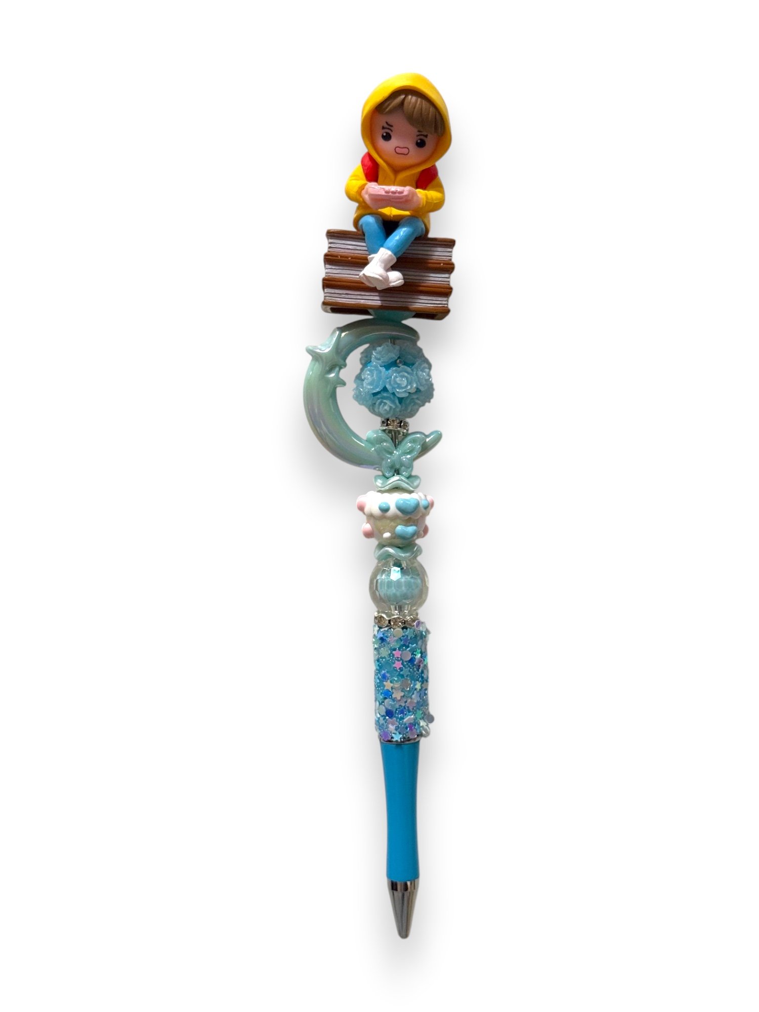 Book Girl Blue Wand