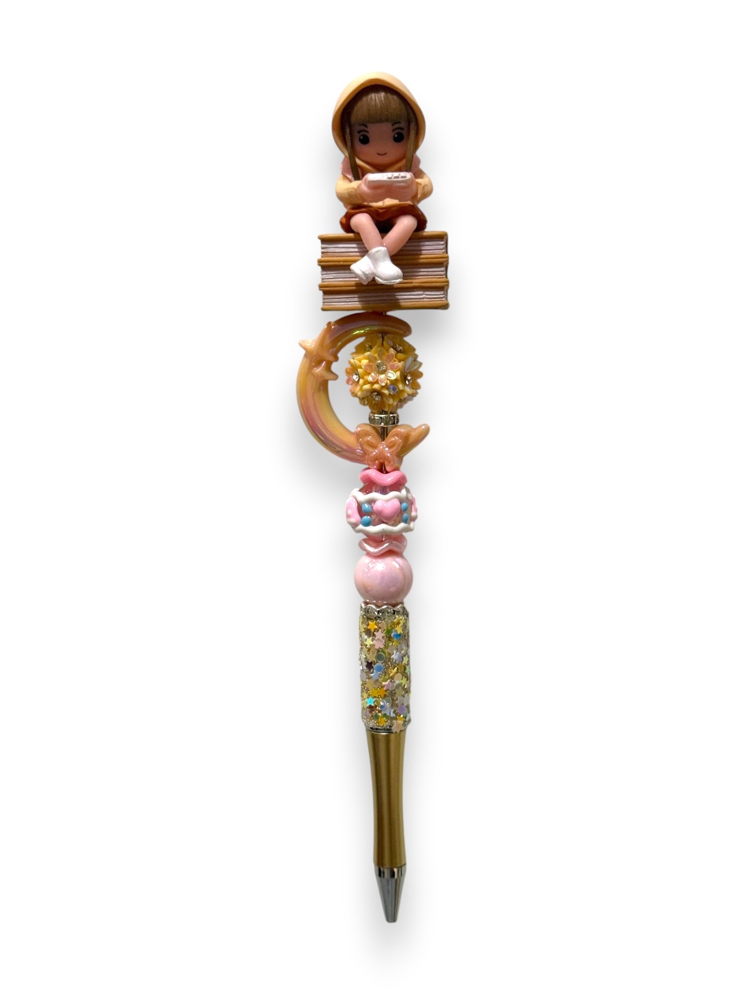 Book Girl Gold Wand