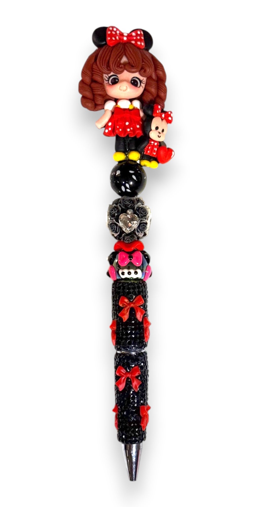Minnie Bows Clay Girl Wand