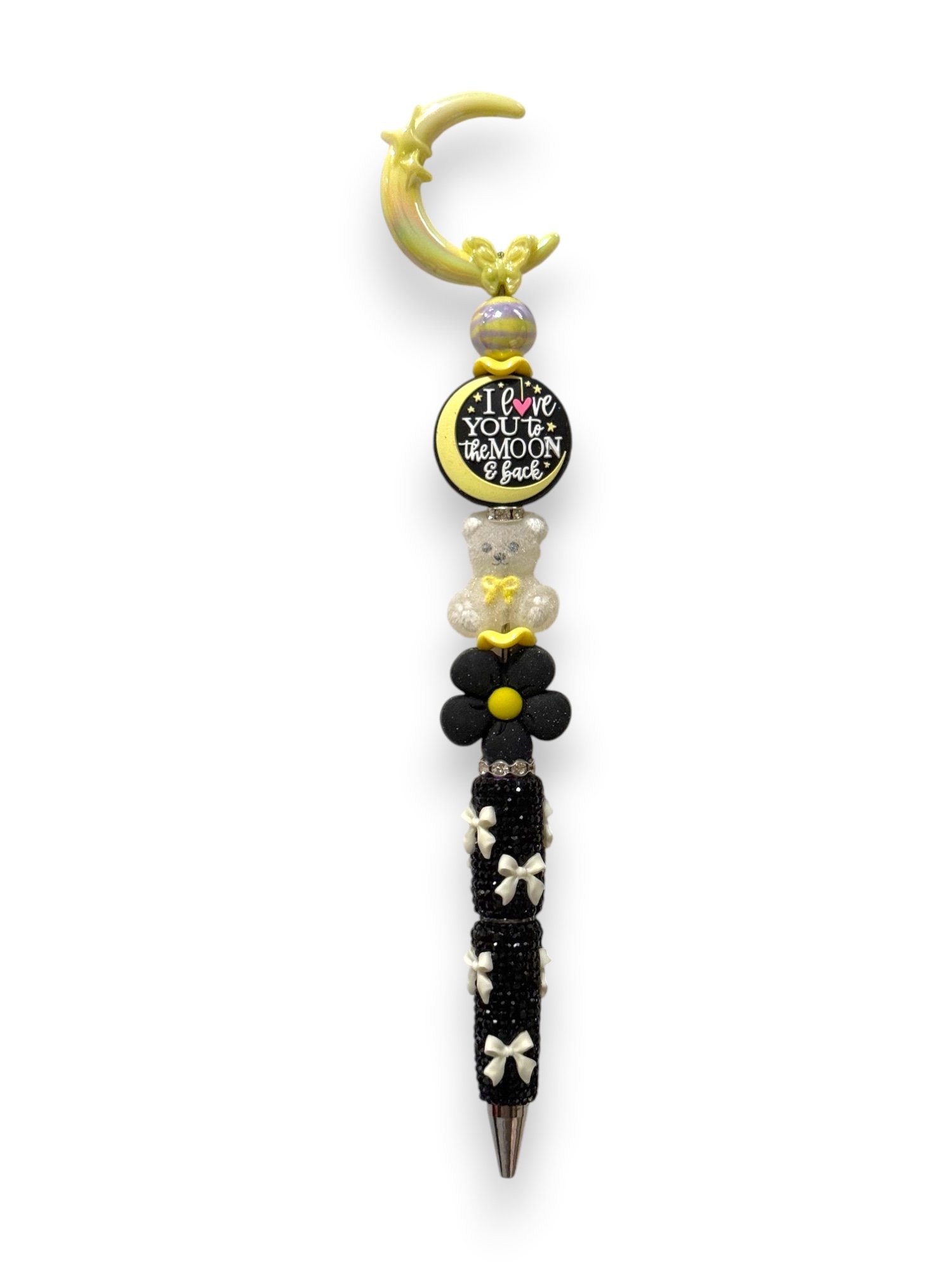 Moon and Back Black Wand