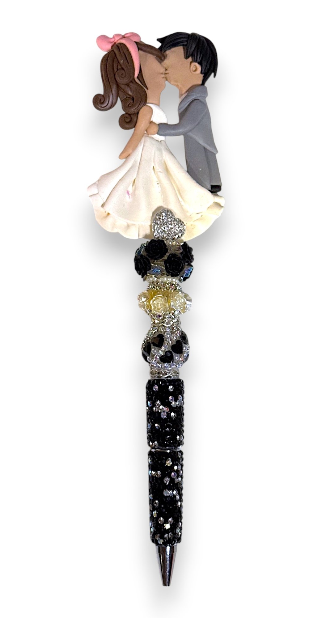 Kissing Couple Wedding Wand